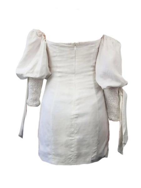 MADISON THE LABEL Women's White Open Shoulder Mini Dress #MS0262 X-Small NWT