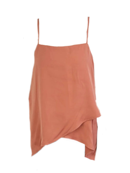 MADISON THE LABEL Women's Orange Square Neck Tank Top #MS0067 X-Small NWT