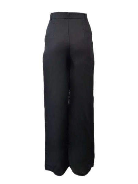 MADISON THE LABEL Women's Black Linen Loose Fit Pants #MS0205 X-Small NWT