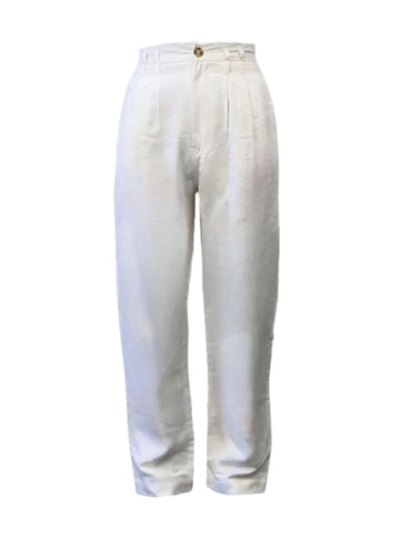 MADISON THE LABEL Women's White Cotton Loose Fit Pants #MS706 X-Small NWT