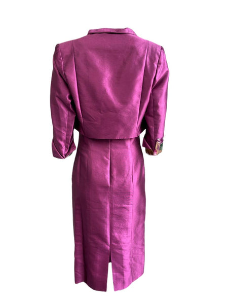 THANA Women's Purple Two-Piece Dress Suit 26549 IT Size 44 $1320 NEW