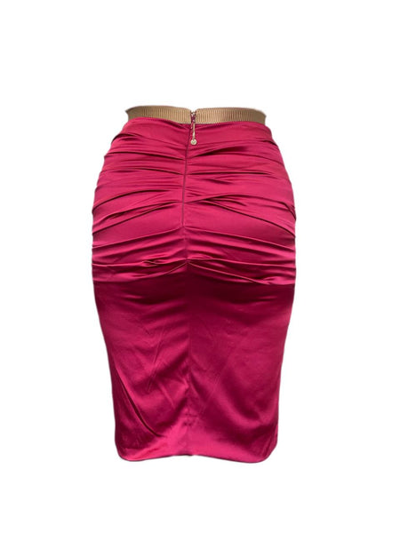 BETTY BLUE Women's Black Drape Silk Skirt 3142910 $205 NEW