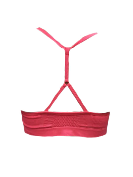 MARIKA Women's Pink Low Impact Raceback Sport Bra #1M Medium NWT