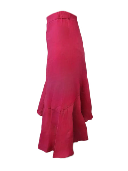 MADISON THE LABEL Women's Pink Asymetrical Mid Length Skirt #MS0224 X-Small NWT