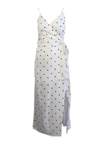 MADISON THE LABEL Women's White Maxi A-Line Slitted Dress #MS0209 X-Small NWT