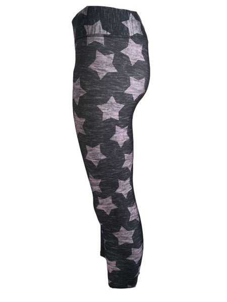 TEREZ Women's Grey Perfomance Capri Leggings #424027904 NWT