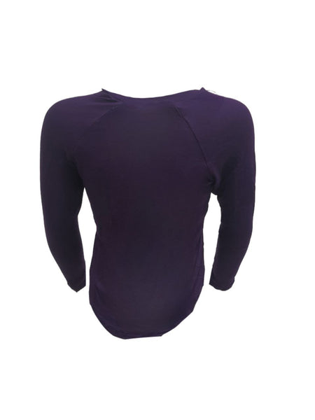 TEREZ Girl's Purple Eggplant Long Sleeve Shirt #387037727 NWT