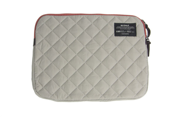 ECOALF Dark Sand MacBook Air/Pro Zip Around Closure Quilted Case $99 NWT