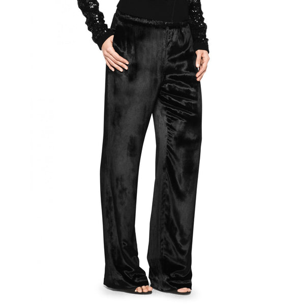 Tamara Mellon of Black Velour Track Pants $595 NEW