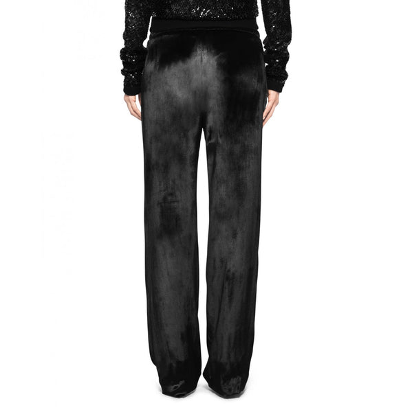 Tamara Mellon of Black Velour Track Pants $595 NEW