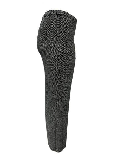 Marina Rinaldi Women's Sky Black Radio Straight Leg Pants Size 8W/17 NWT