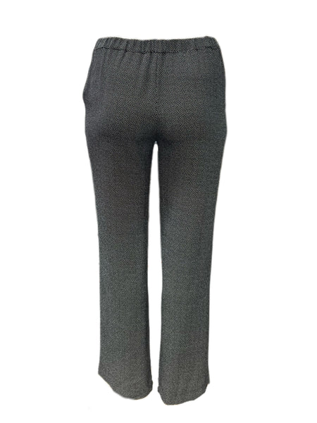 Marina Rinaldi Women's Sky Black Radio Straight Leg Pants Size 8W/17 NWT
