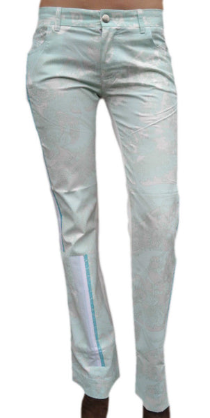 CUSTO BARCELONA Women's Rama Horses Bootcut Pants 293074 $207 NWT