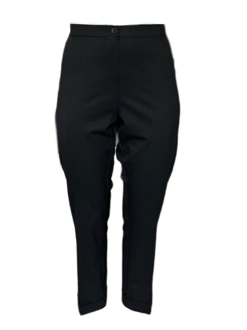 Marina Rinaldi Women's Black Rametto Straight Leg Pants Size 22W/31 NWT