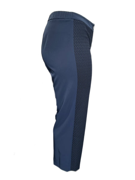 Marina Rinaldi Women's Navy Rapa Straight Leg Pants Size 8W/17 NWT