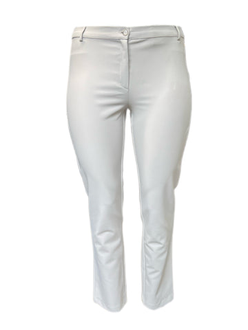 Marina Rinaldi Women's White Ravenna Straight Leg Pants Size 12W/21 NWT