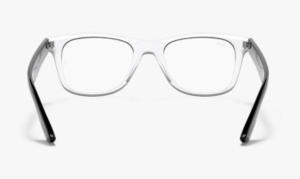 Ray-Ban Clear and Black Square Eyeglass Frames 50 mm NEW