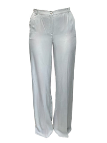 MARINA RINALDI Women's Grey Reale Original Straight Pants $510 NWT