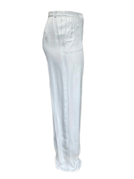 MARINA RINALDI Women's Grey Reale Original Straight Pants $510 NWT