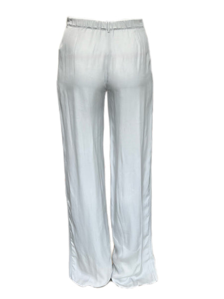 MARINA RINALDI Women's Grey Reale Original Straight Pants $510 NWT