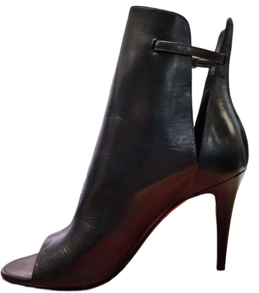 Tamara Mellon Black Reckless 90 Nappa Micro Eye Open Bootie US 10 EU 40 $895 NWB