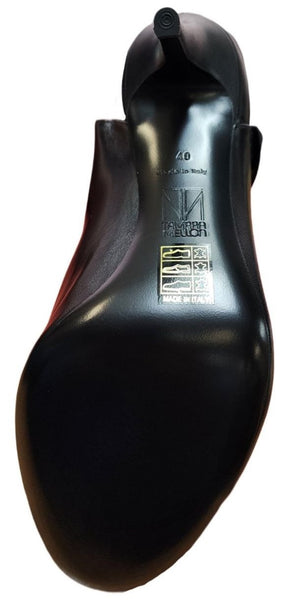 Tamara Mellon Black Reckless 90 Nappa Micro Eye Open Bootie US 10 EU 40 $895 NWB