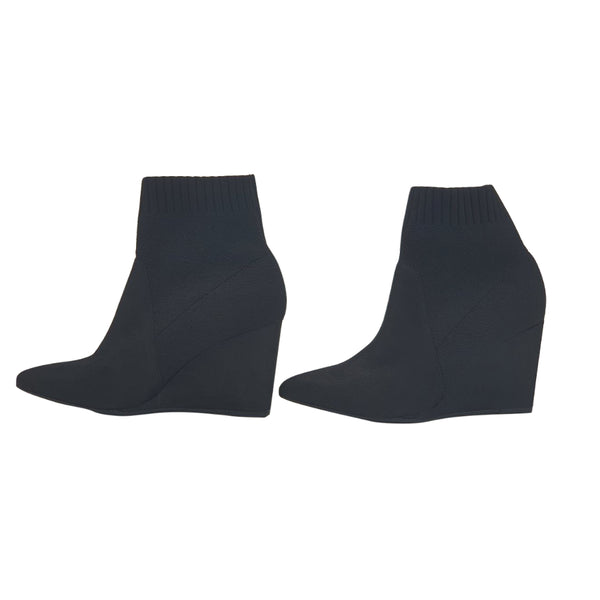CECELIA New York Women's Black Renata Wedge Boots #QTM0754 NWT