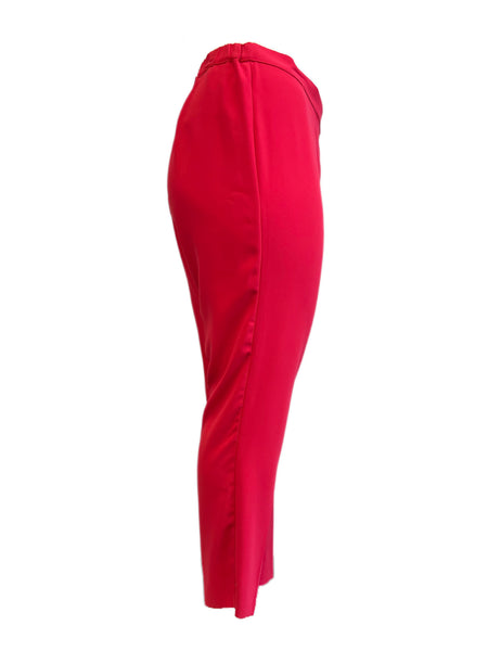 Marina Rinaldi Women's Red Revival Straight Leg Pants Size 18W/27 NWT