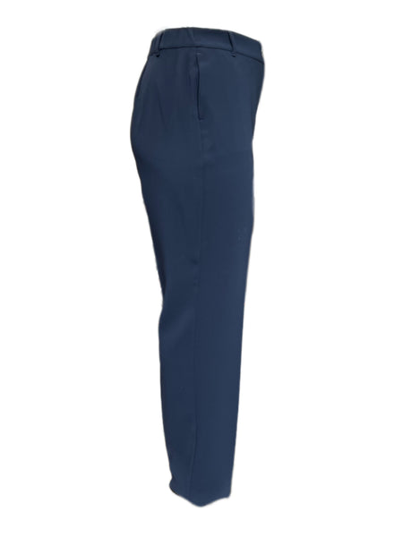 MARINA RINALDI Womens Dark Navy Rivolo Original Straight Pants $375 NWT