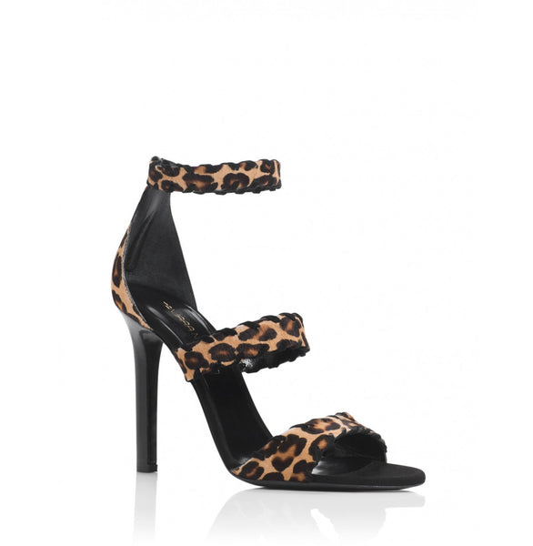 Tamara Mellon Leopard Sundance Sandals 105MM Heels $995 NEW