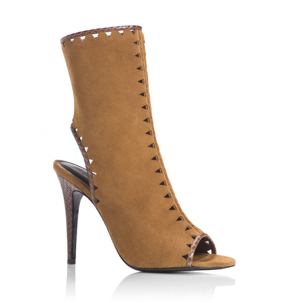 Tamara Mellon Tan Suede Sunkiss Boots 105MM Heels $1,195 NEW
