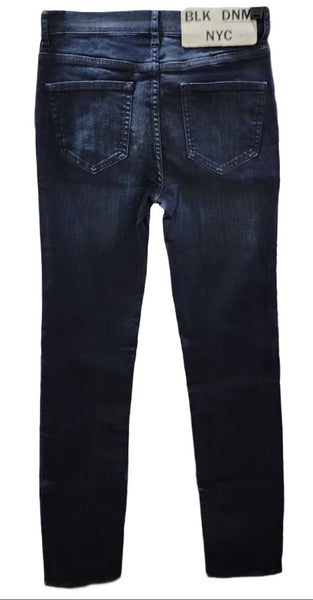 BLK DNM Women's Scott Blue High Rise Slim Skinny Denim Jeans 24x32 NWT