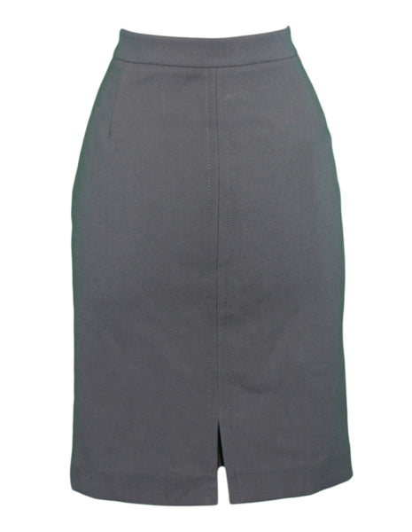 SEVENTY Women's Charcoal Knee Length Pencil Skirt 6822150 IT Sz 44 $107 NWT