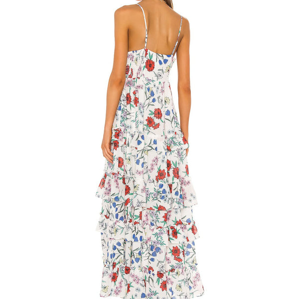 YUMI KIM Women's Garden At Dawn Ivory St Martin Maxi Dress #DR18130/256 NWT