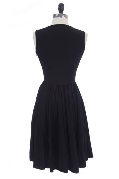 VON VONNI Women's Tabitha Black Sleevless A-Line Dress Sz XS $180 NEW