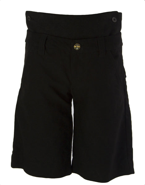FORNARINA Women's Anthracite Task Cotton Knee-Length Shorts $250 NEW