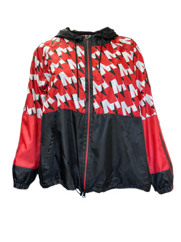 Marina Rinaldi Women's Red Termale Hooded Rain Jacket Size 20W/29 NWT