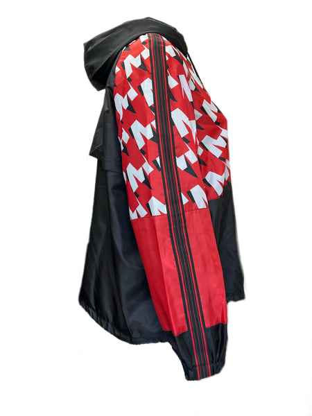 Marina Rinaldi Women's Red Termale Hooded Rain Jacket Size 20W/29 NWT