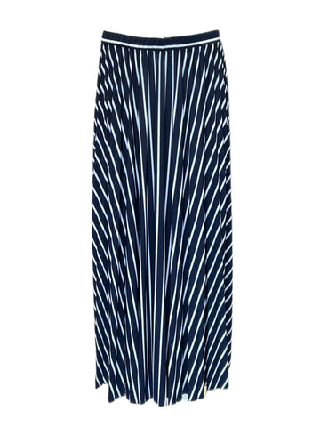 Marella By Max Mara Women's Navy Tolmin Striped A Line Skirt Size XL NWT