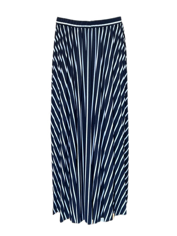 Marella By Max Mara Women's Navy Tolmin Striped A Line Skirt Size XL NWT