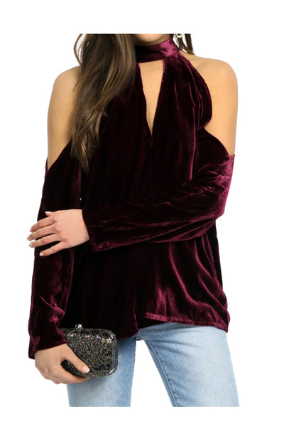 YUMI KIM Women's Merlot Hot And Cold Top #TP16208 XS NWT