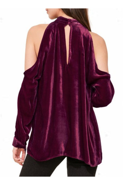 YUMI KIM Women's Merlot Hot And Cold Top #TP16208 XS NWT