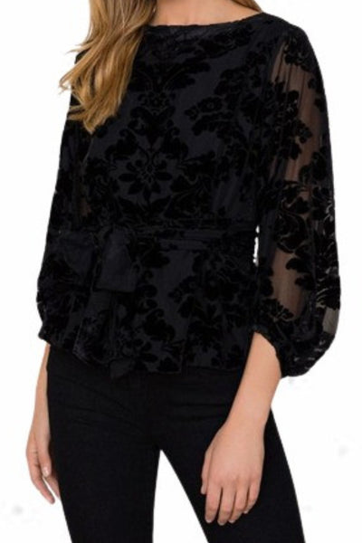 YUMI KIM Women's Black Kiss And Tell Top #TP18026 Small NWT