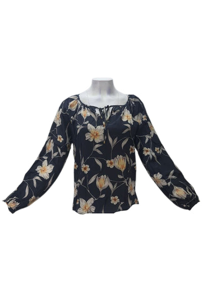 YUMI KIIM Women's Candle Light Romance Raven Top #TP4358 XS NWT