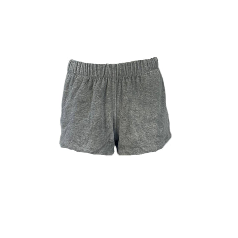 SUZIE KONDI Women's Grey Marle Velour Track Shorts #3010 Sz X-Small $115 NWT