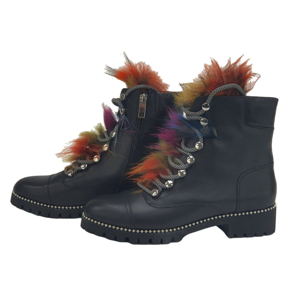 CECELIA New York Women's Black Trekker Boots #QTM4327 NWT