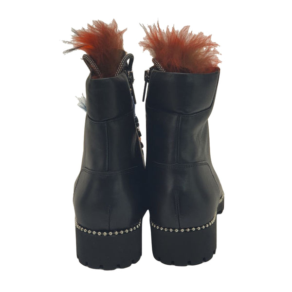 CECELIA New York Women's Black Trekker Boots #QTM4327 NWT