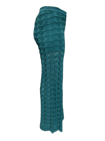 MARINA RINALDI Women's Teal Urlo Palazzo Pants $535 NWT