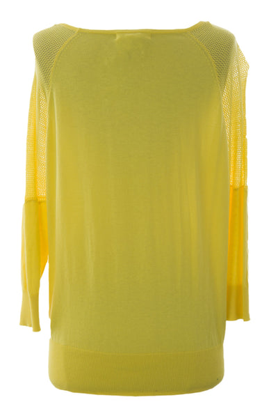 August Silk Women's Mesh Inset Boat Neck Sweater NWT $58