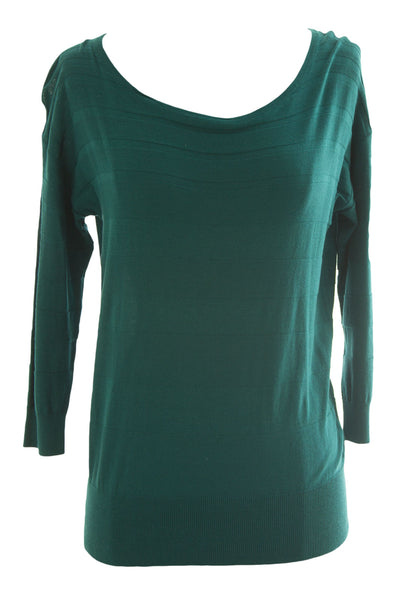 August Silk Women's Petite Knit 3/4 Sleeve Sweater NWT $58